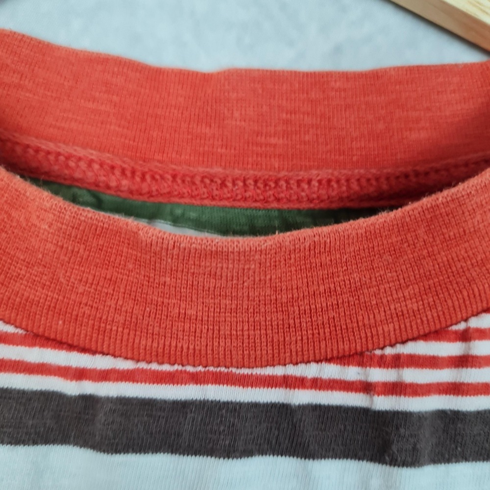 Guess Originals Shirt Mens Medium Multicolor Striped Logo Crewneck Tee T-Shirt - Picture 3 of 15